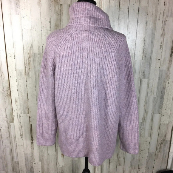NEW Madewell Size XXS Mercer Turtleneck Purple Sweater - Picture 5 of 7